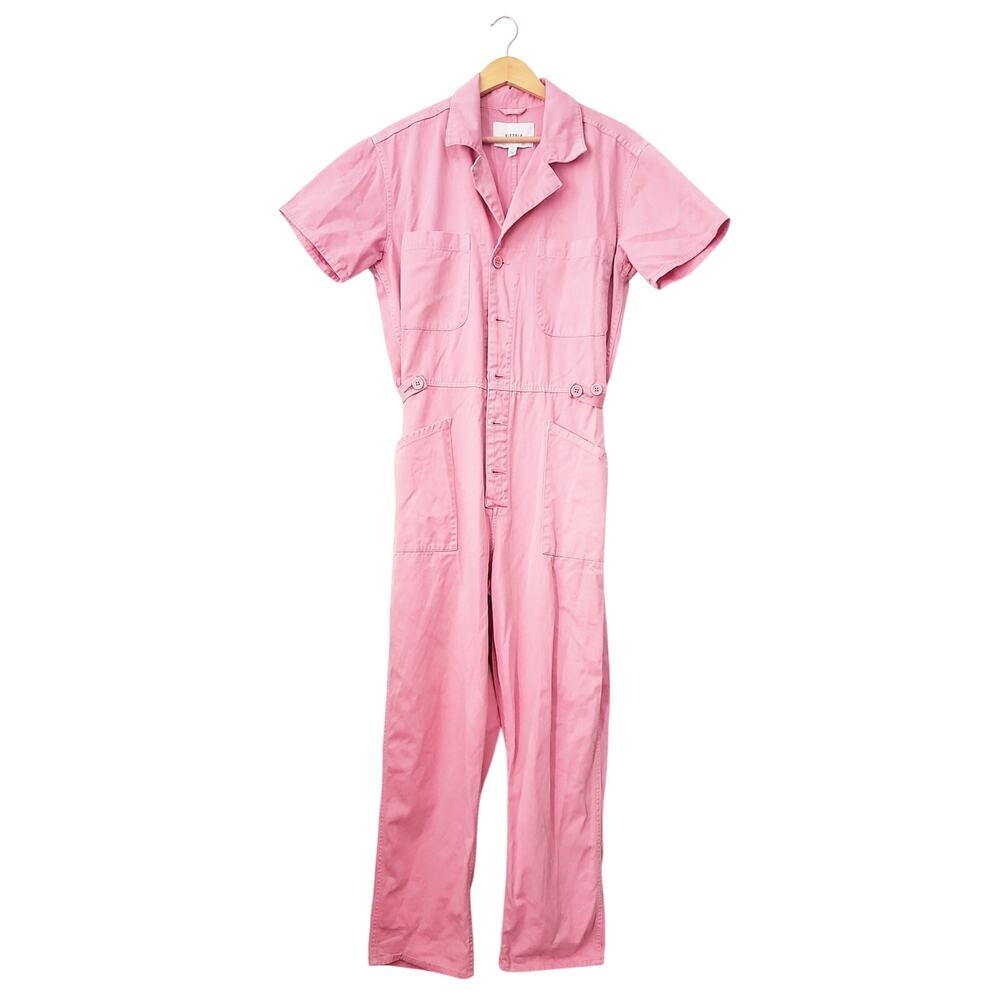 Pistola  Grover Short Sleeve Utility Coverall Jumpsuit Pink Size Medium